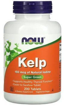 Now Foods Kelp 150 mcg - 200 tabs 1449679 фото