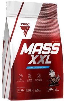 Гейнер Trec MASS XXL тисячі g / 14 servings / Chocolate 783507 фото