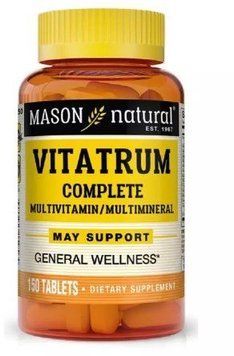 Mason Natural Vitatrum Complete Multivitamin & Multimineral Комплекс Мультивитаминов и Минералов 150 таблеток 993720 фото