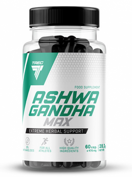 Бустер тестостерону Trec Nutrition Ashwagandha MAX Ашваганда 60 капсул 968883 фото