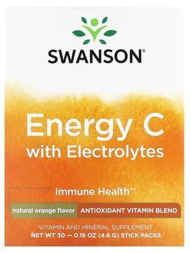 Swanson Energy C with Electrolytes - 30 packs Orange 1456653 фото