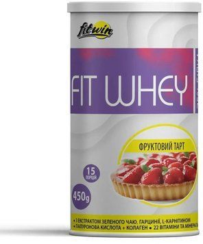 Протеїн FitWin FitWhey - 450g Fruit Tart 1459697 фото