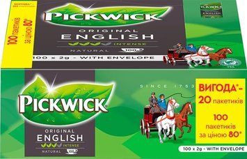 Чай Pickwick черный Original English Pickwick 100х2 г (8711000028728) 1356291 фото
