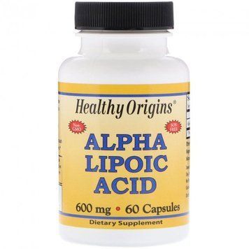 Healthy Origins Alpha Lipoic Acid 600 mg 60 caps 487661 фото
