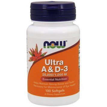 Now Foods Ultra A And D-3, 100 Softgels (NOW-00361) 685557 фото