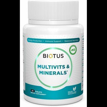 Biotus Multivits & Minerals Мультивитамины и минералы 60 таблеток 1043989 фото