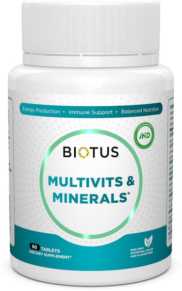 Biotus Multivits & Minerals Мультивитамины и минералы 60 таблеток 1043989 фото