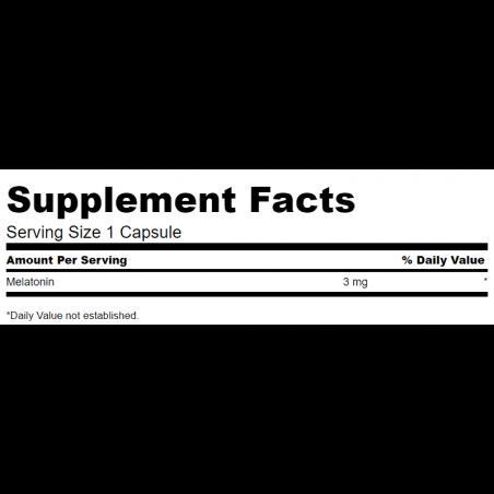 Swanson, Melatonin 3 mg 60 caps (SWA-01498) 608035 фото