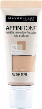 Maybelline New York Affinitone Ідеальний тон №14 кремово-бежевий Тональний крем 30ml 870949 фото