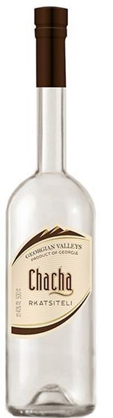 Чача Georgian Valleys Rkatsiteli, 0.5л 40% (WHS4860038003130) 1214873 фото