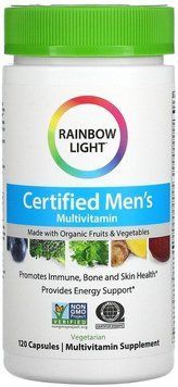 Rainbow Light Men's Multivitamin Чоловічі мультивітаміни 120 вегетаріанських капсул 899818 фото
