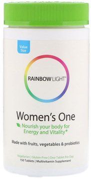 Rainbow Light Just Once Women's One Food-Based Multivitamin 150 Tabs Витамины для женщин 535496 фото