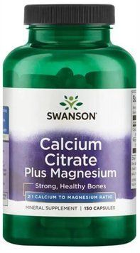 Swanson Calcium Citrate Plus Magnesium - 150 Capsules 1456657 фото