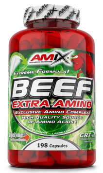 Амінокислота для спорту Amix BEEF Amino 198 caps / 33 послуг 1027884 фото