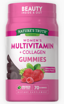 Nature's Truth Womens Multivitamin+Collagen Мультивитамины + коллаген 70 жевательных таблеток 1107188 фото
