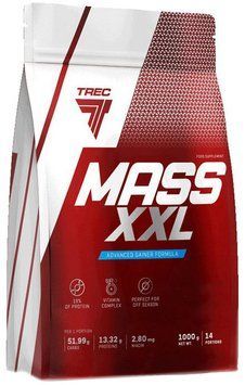 Гейнер Trec MASS XXL 1000 g / 14 servings / Strawberry 783506 фото