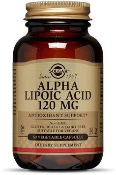 Solgar Alpha Lipoic Acid Солгар Альфа-ліпоєва кислота 120 mg 60 капсул 494678 фото