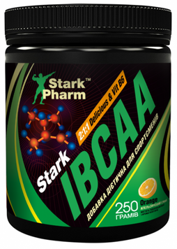 Stark Pharm Stark IBCAA 2-1-1 / Vit B6 BCAA і Вітамін B6 зі смаком апельсина 250 г 824560 фото
