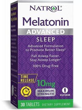 Natrol Melatonin Advanced Sleep 10 mg Мелатонін 30 таблеток 775017 фото
