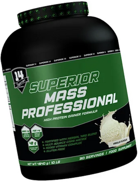 Гейнер Superior Mass Professional 4540g / 30 послуг / Vanilla 1038282 фото