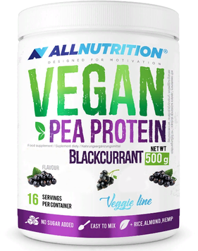 Протеин All Nutrition Vegan Protein 500 g /17 servings/ Black Currant 664222 фото