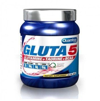 Амінокислота для спорту Quamtrax Gluta 5 400 g / 25 servings / Strawberry Banana 720819 фото