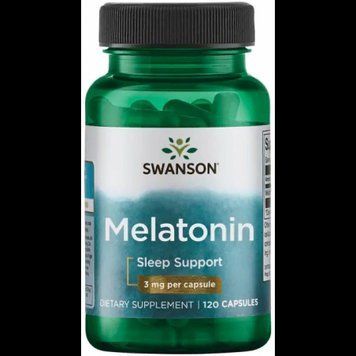 Swanson, Melatonin 3 mg 120 caps (SWA-01502) 608036 фото