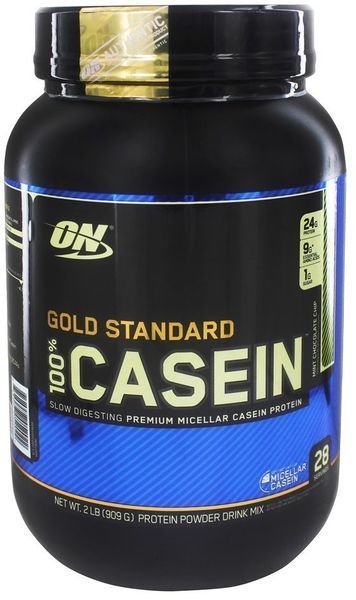Протеин Optimum Nutrition 100% Casein Gold Standard 909 g / 27 servings / Mint Chocolate Chip 442428 фото
