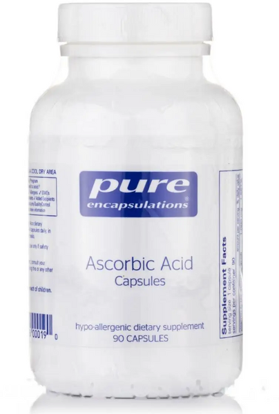 Pure Encapsulations Pure Ascorbic Acid Аскорбиновая кислота 90 капсул 1044012 фото