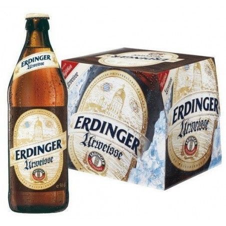 Упаковка пива Erdinger Urweisse, светлое нефильтрованное, 4.9% 0.5л х 12 бутылок (EUR 1159825 фото