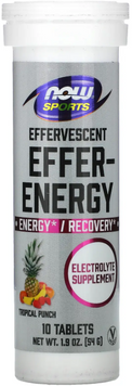 Now Foods Effer-Energy Sports 10 tabs / 10 servings / Tropical Punch flavour 1079985 фото