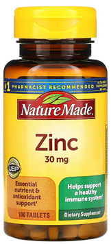 Nature Made Zinc Цинк 30 мг 100 таблеток 1185979 фото
