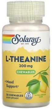 Solaray L-Theanine 200mg - 30 chewables 1452802 фото