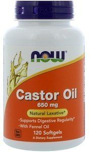 Now Foods Castor Oil 650 mg 120 caps 417122 фото