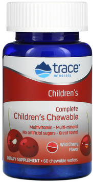 Trace Minerals Complete Children's Chewable Мультивитамины для детей 60 жевательных вафель 1042874 фото