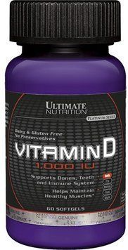 Ultimate Nutrition Vitamin D Softgels 1.000 IU 60 caps 413767 фото