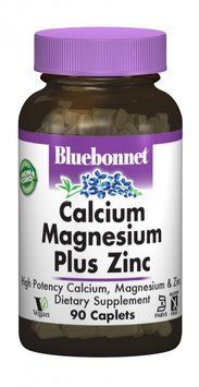 Bluebonnet Nutrition Calcium Magnesium plus Zinc 90 caplets 489410 фото