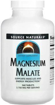 Source Naturals Magnesium Malate 1250mg - 360 Tablets 1452227 фото