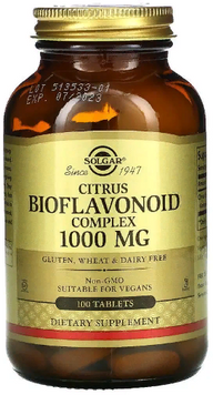 Solgar Citrus Bioflavonoid Complex 1000 mg Солгар Комплекс цитрусових біофлавоноїдів 100 таблеток 828198 фото