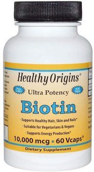 Healthy Origins Biotin (В7) 10000 mcg 60 Vcaps Біотін 487663 фото