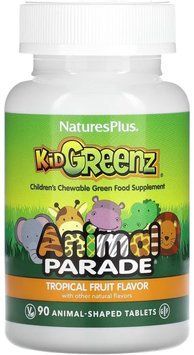 Nature's Plus Kids Green Food Supplement &ndash; 90 Tablets Tropical Fruit 1455596 фото