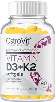 OstroVit Vitamin D3+K2 90 softgels 537021 фото