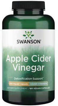Swanson Apple Cider Vinegar High Potency 625mg - 180 Capsules 1456662 фото