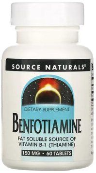 Source Naturals Benfotiamine 150mg - 60 Tablets 1452292 фото
