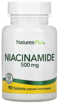 Nature's Plus Niacinamide Ниацинамид 500 мг 90 таблеток 1090896 фото