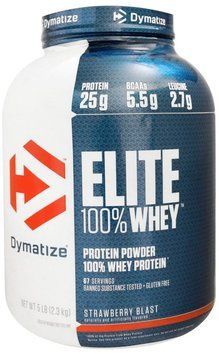 Протеин Dymatize Elite 100% Whey Protein 2300 g /67servings/ Strawberry Blast 379830 фото