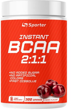 Аминокислота для спорта Sporter BCAA Instant 300 g / 30 servings / cherry 1081419 фото