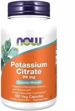 Now Foods Potassium Citrate - 180 Veg Capsules 1454300 фото