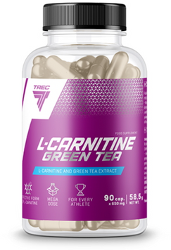 Жиросжигатель Trec Nutrition L-Carnitine + Green Tea 90 caps / 22 servings 1085083 фото