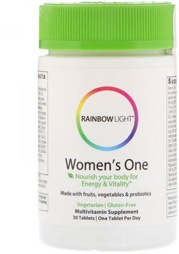 Rainbow Light Just Once Women's One Food-Based Multivitamin 30 Tabs Витамины для женщин 535497 фото